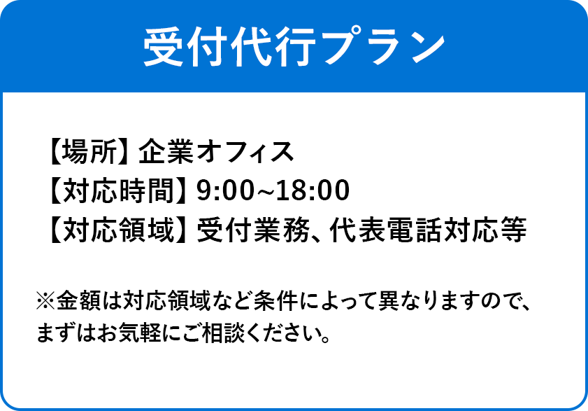 受付代行プラン